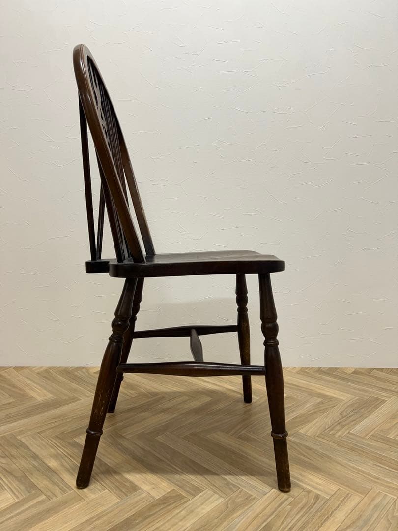 アンティーク家具　椅子　イス　ウィンザーチェア ダークブラウン 木製　70B