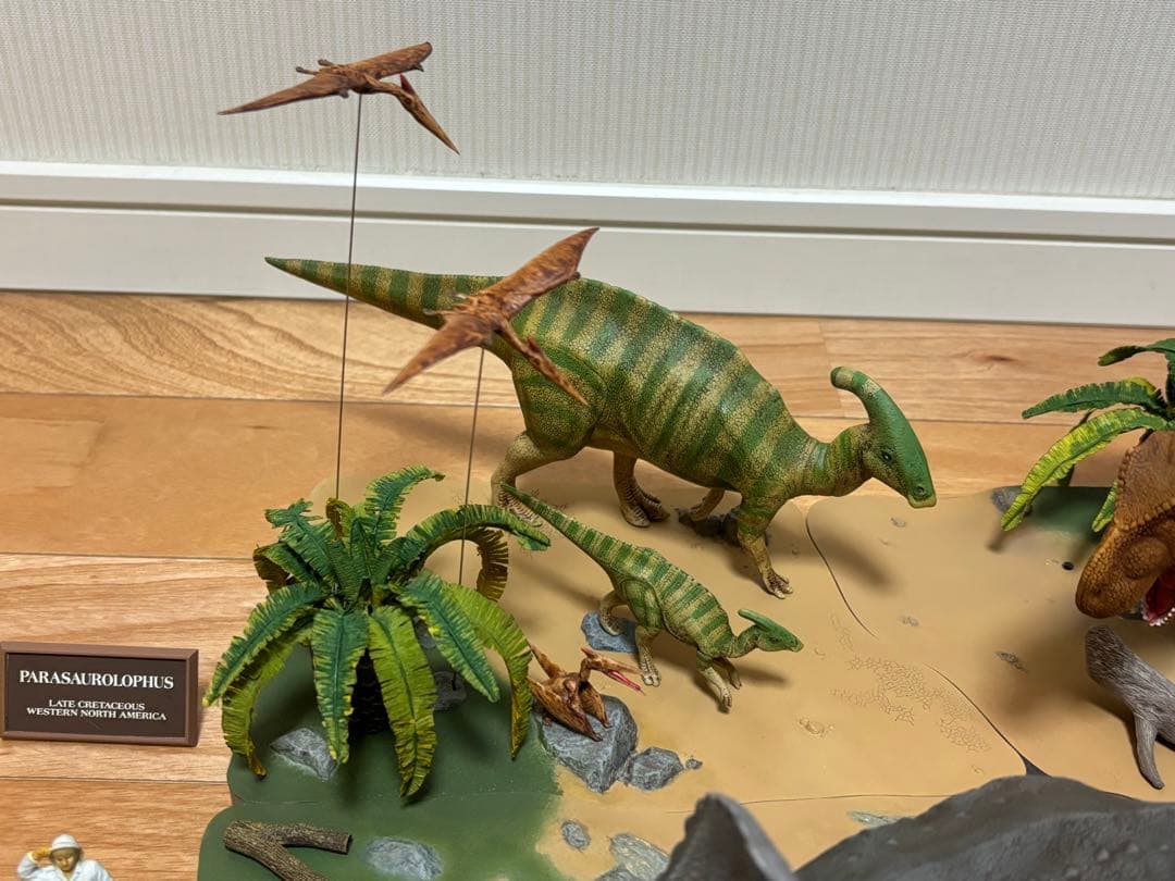タミヤ 1/35 恐竜世界シリーズ 超大型情景ディスプレイセット 塗装済 完成品