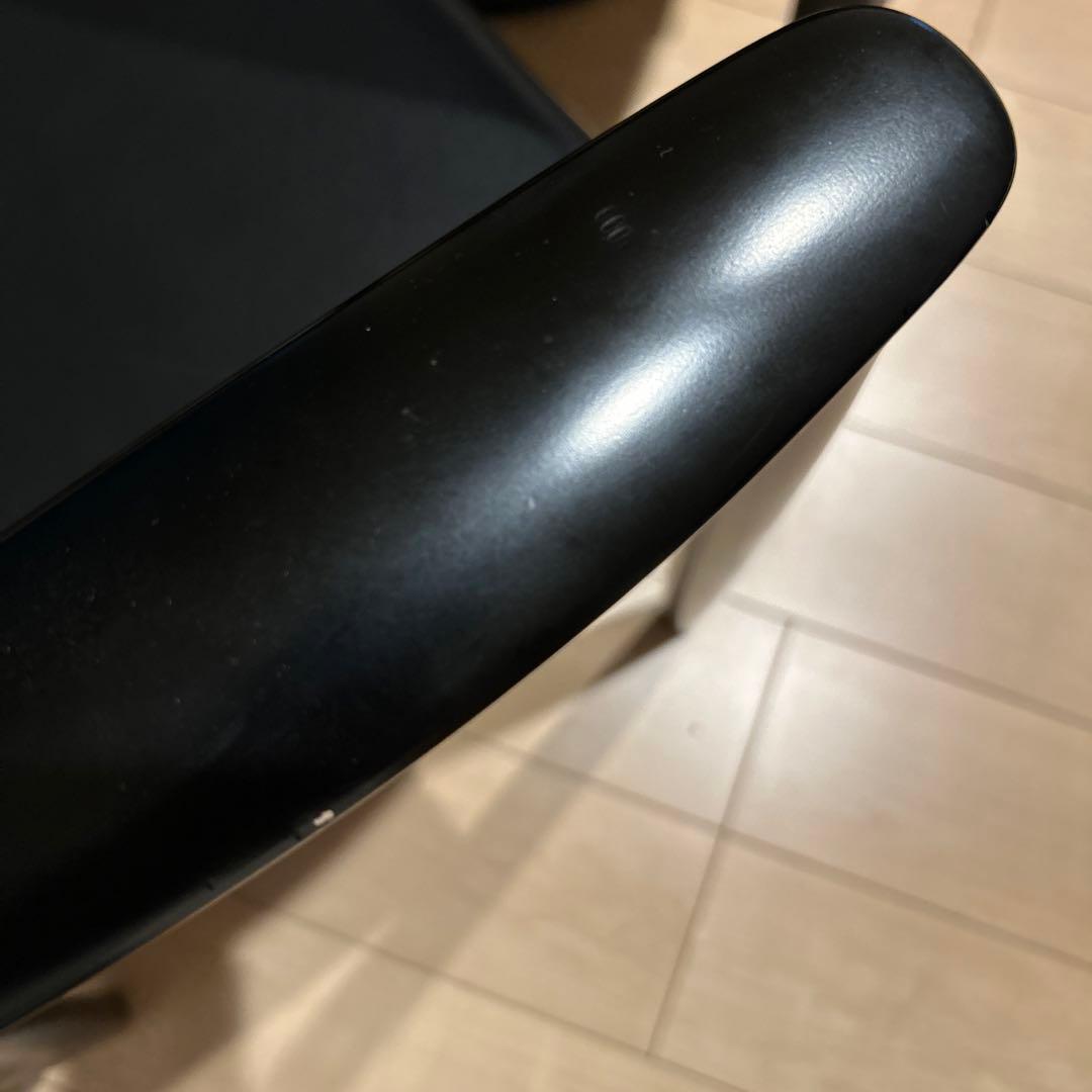 美品　マルニ木工　ヒロシマ　レザー　ラウンジチェア　ブラック アームチェア