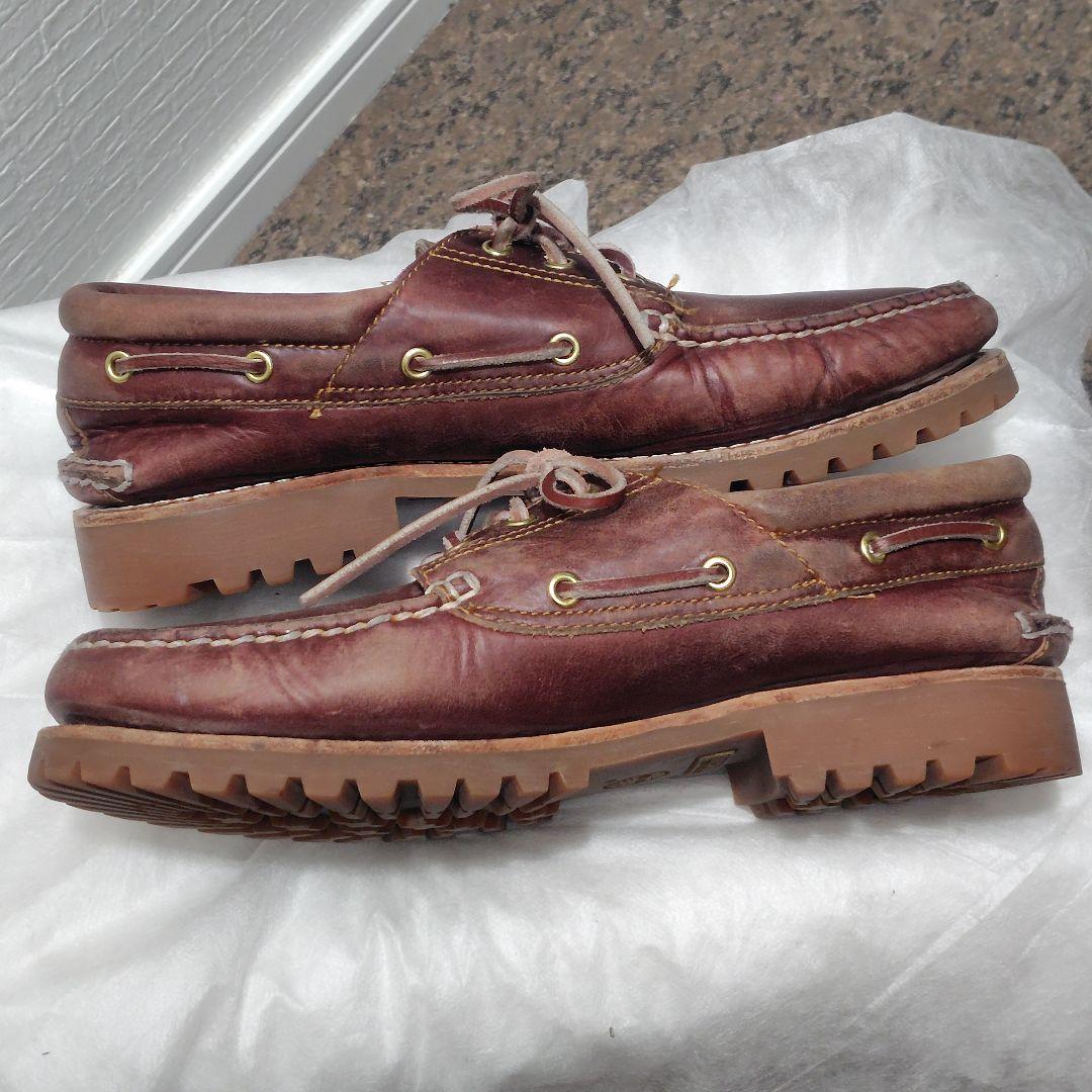 稀少☆Timberland 3eye CLASSIC LUG 本革 バーガンディ