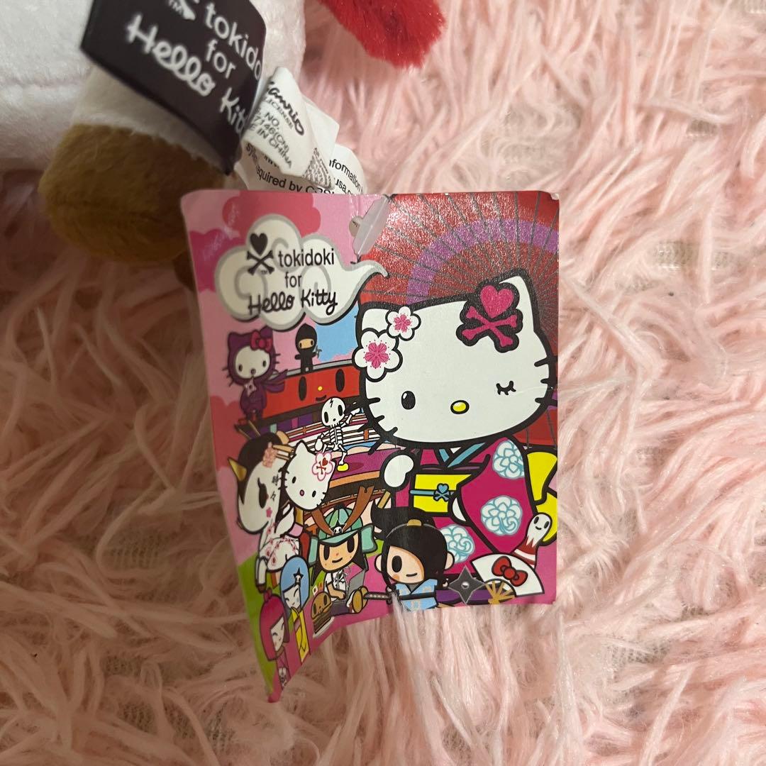 ハローキティ×トキドキ キモノ サクラ ユニコーン ぬいぐるみ
