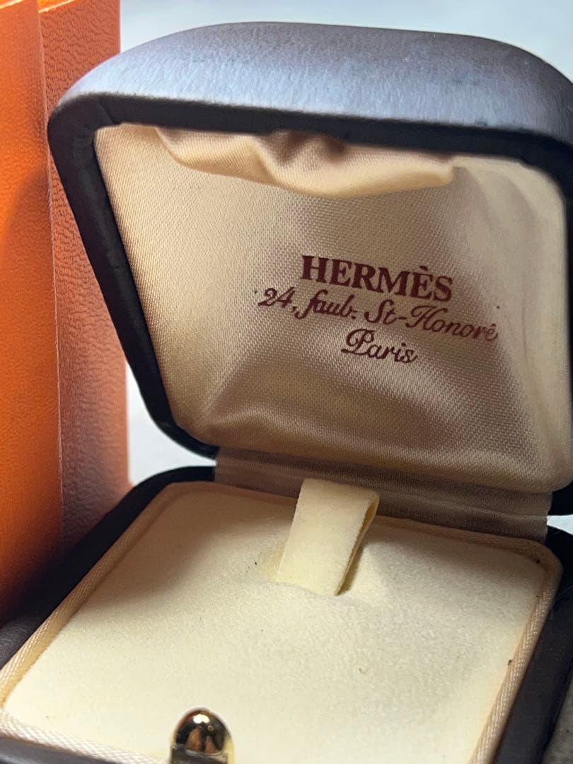 HERMES 925シルバー リング サイズ51 ラセット　エルメス　リボン