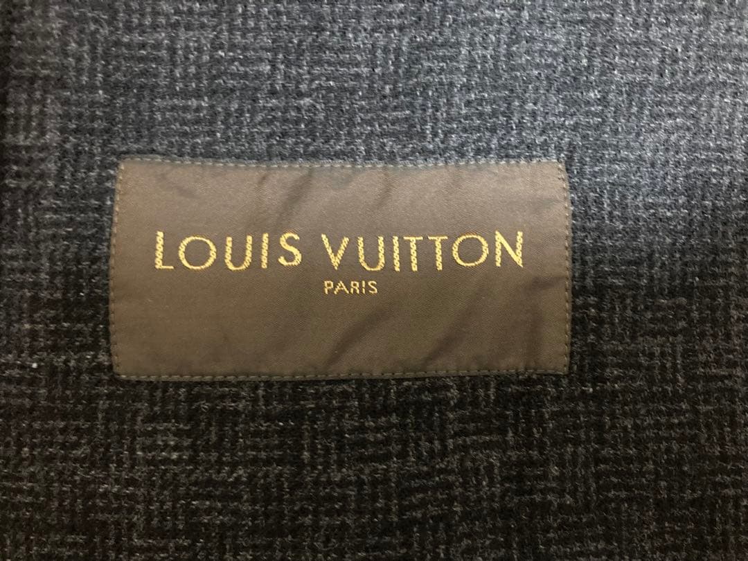 ルイ・ヴィトンカシミア100%ブラックジップアップジャケット