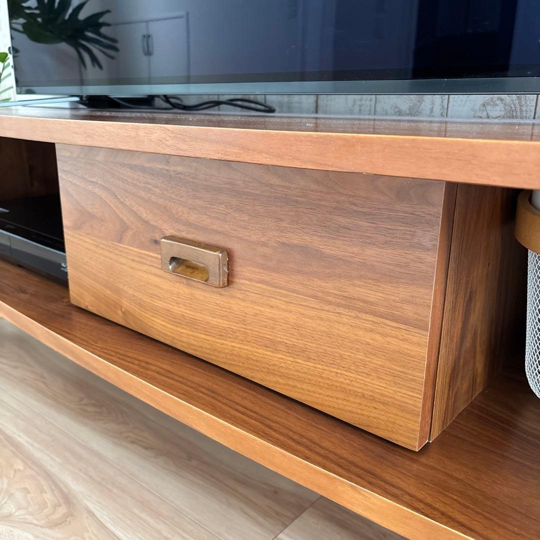 お値下げ‼️木製テレビボード ウォールナットカラー シンプルモダン