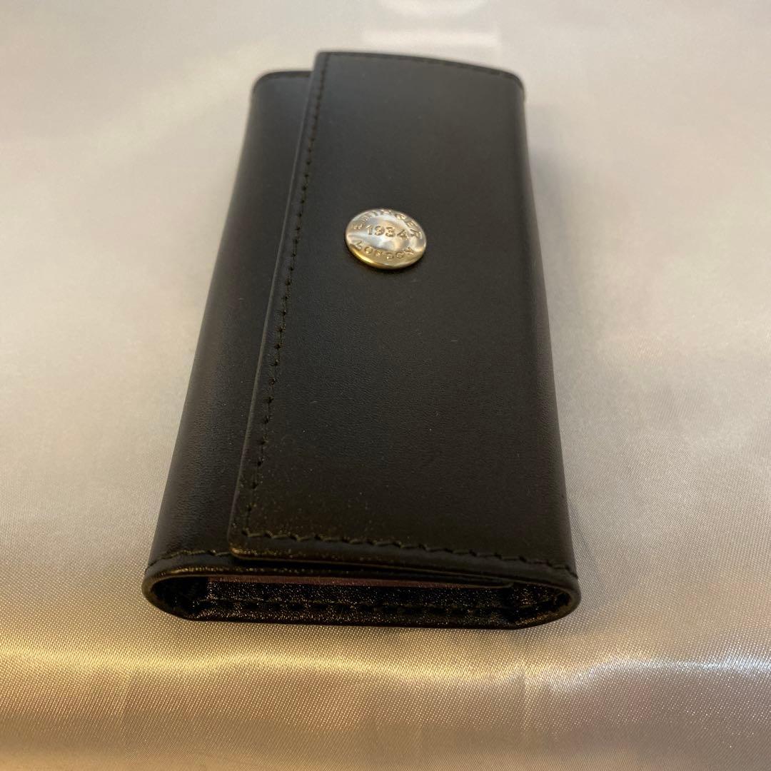 ETTINGER LONDON エッティンガー　ブラックレザーキーケース