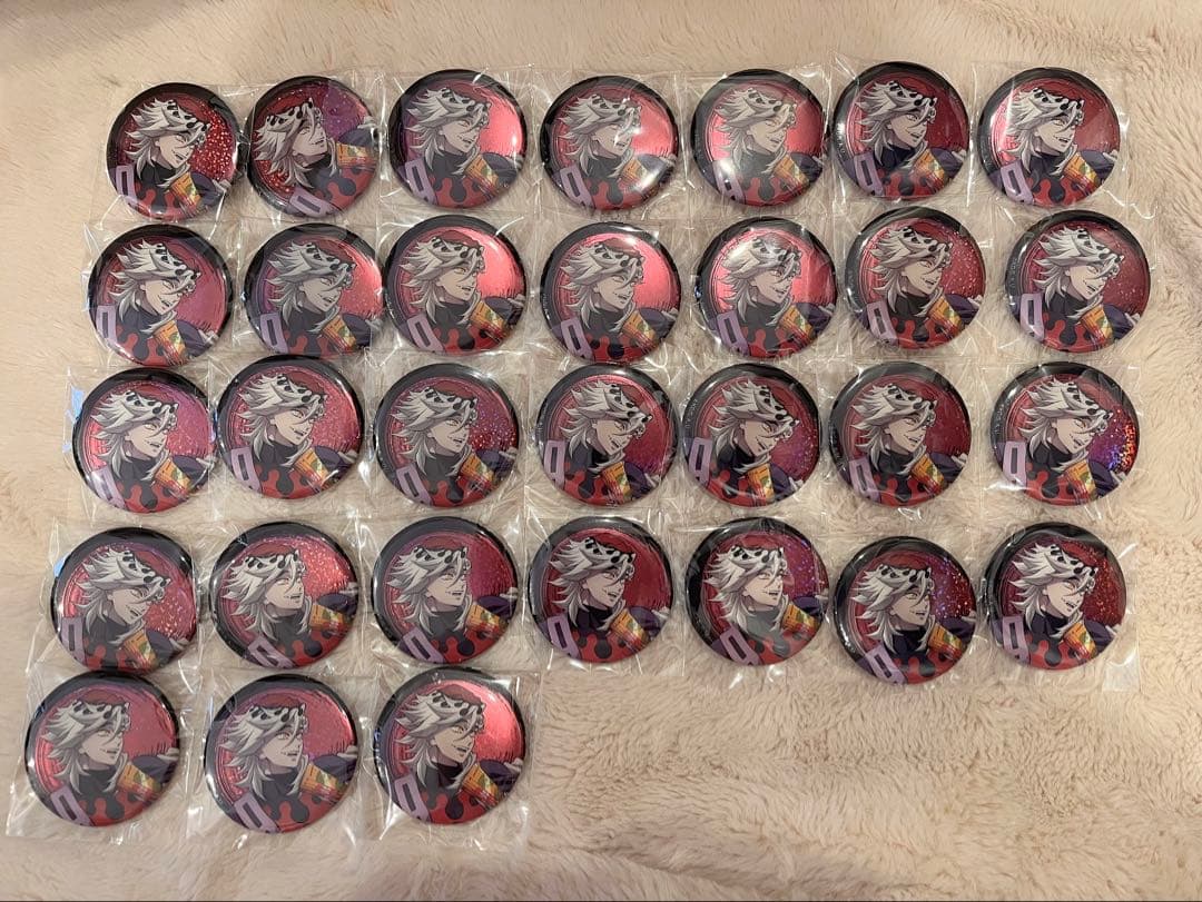 【期間限定お値下げ中❗️】鬼滅の刃 童磨 グリッター缶バッジ 31個