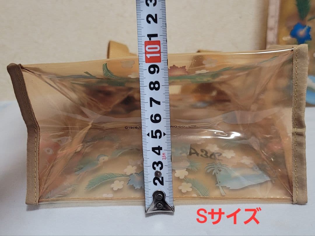 レア　日焼けキティ　ダニエル　ビニールトートバッグ　ハイビスカス　ハワイ　アロハ