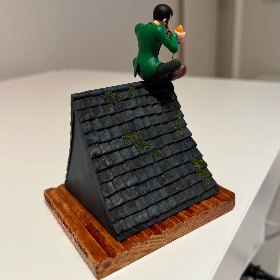 ルパン3世 カリオストロの城 屋根 プラモデル 全塗装 アクリルケース付