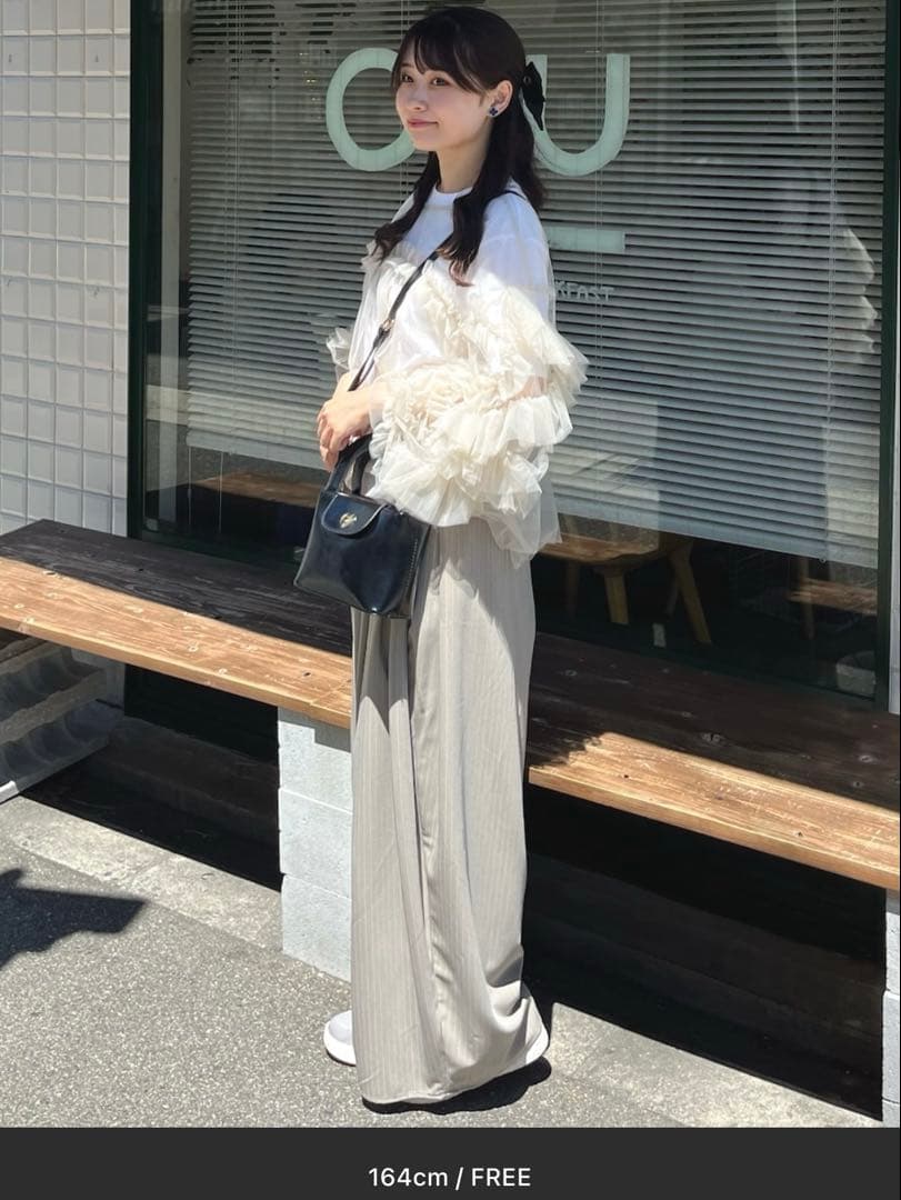 チュールトップス /同窓会/お呼ばれドレス/オケージョンドレス