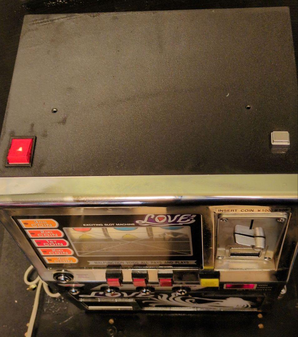 卓上ミニスロット「LOVEラブ」レトロゲーム機 卓上ゲーム レア希少 カギ無し