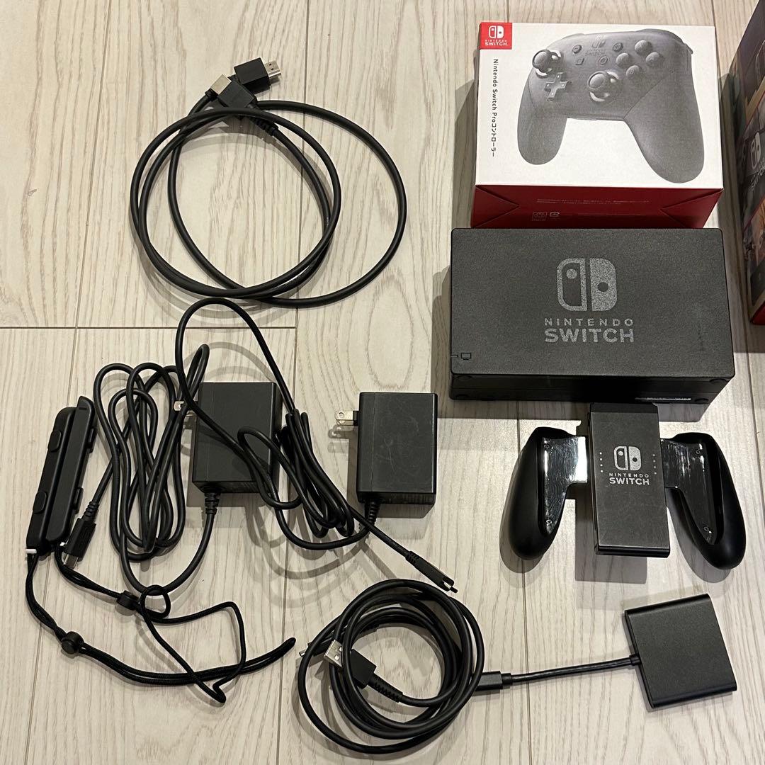 Nintendo Switch 本体 プロコン 簡易ドック ケース セット