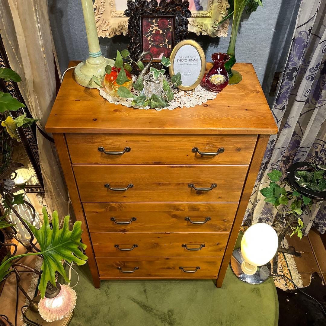 Sale フレンチカントリー　パインソリッド　クラシック　チェストキャビネット