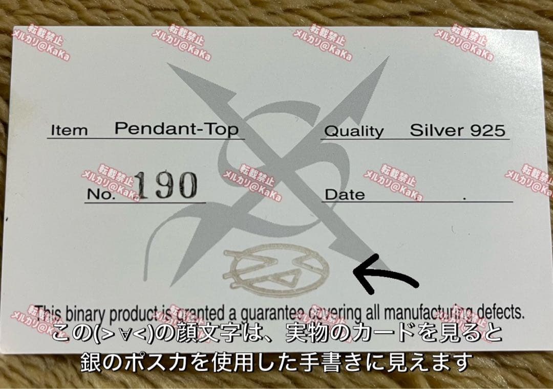 HISASHIさん binary 666個限定ネックレス