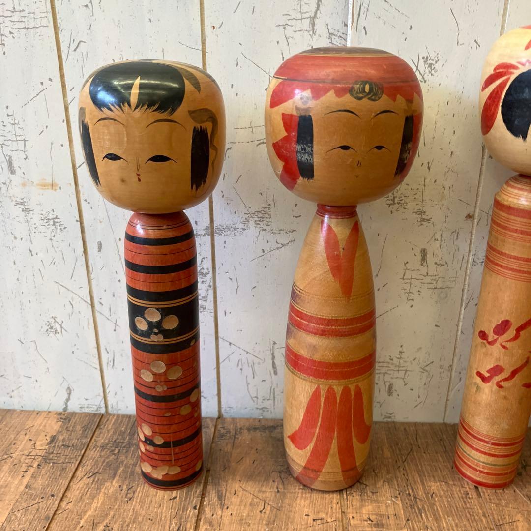 昭和レトロ 木製 こけし 小芥子 16体セット まとめ売り 日本人形 民芸品