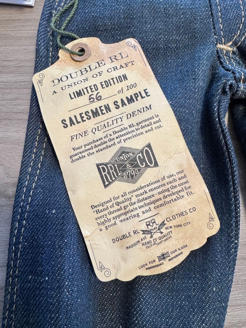 【希少】RRL SALESMAN SAMPLE セールスマン サンプル