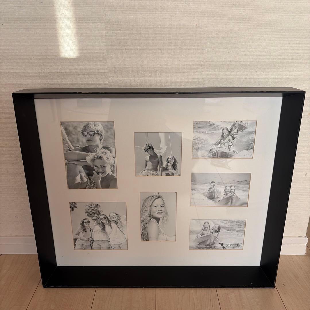 黒　マルチフォトフレーム 額縁　壁掛　写真　アート