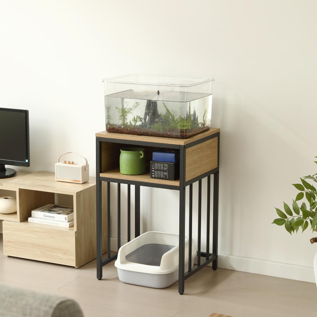 水槽台 水槽スタンド 45*40cm 耐荷重100kg 二段収納棚 幅45cm