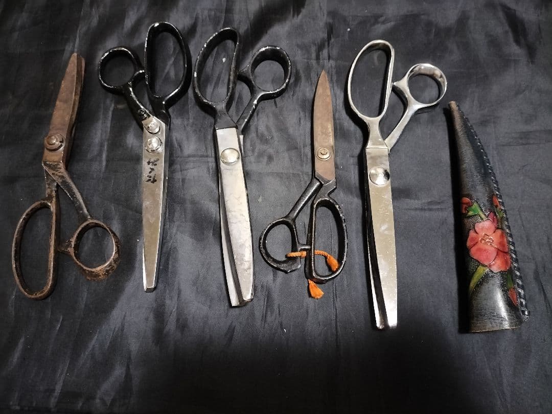 はさみ　54本　クラシック　裁ちばさみ 黒　　レトロ　ヴィンテージ　ピンキング