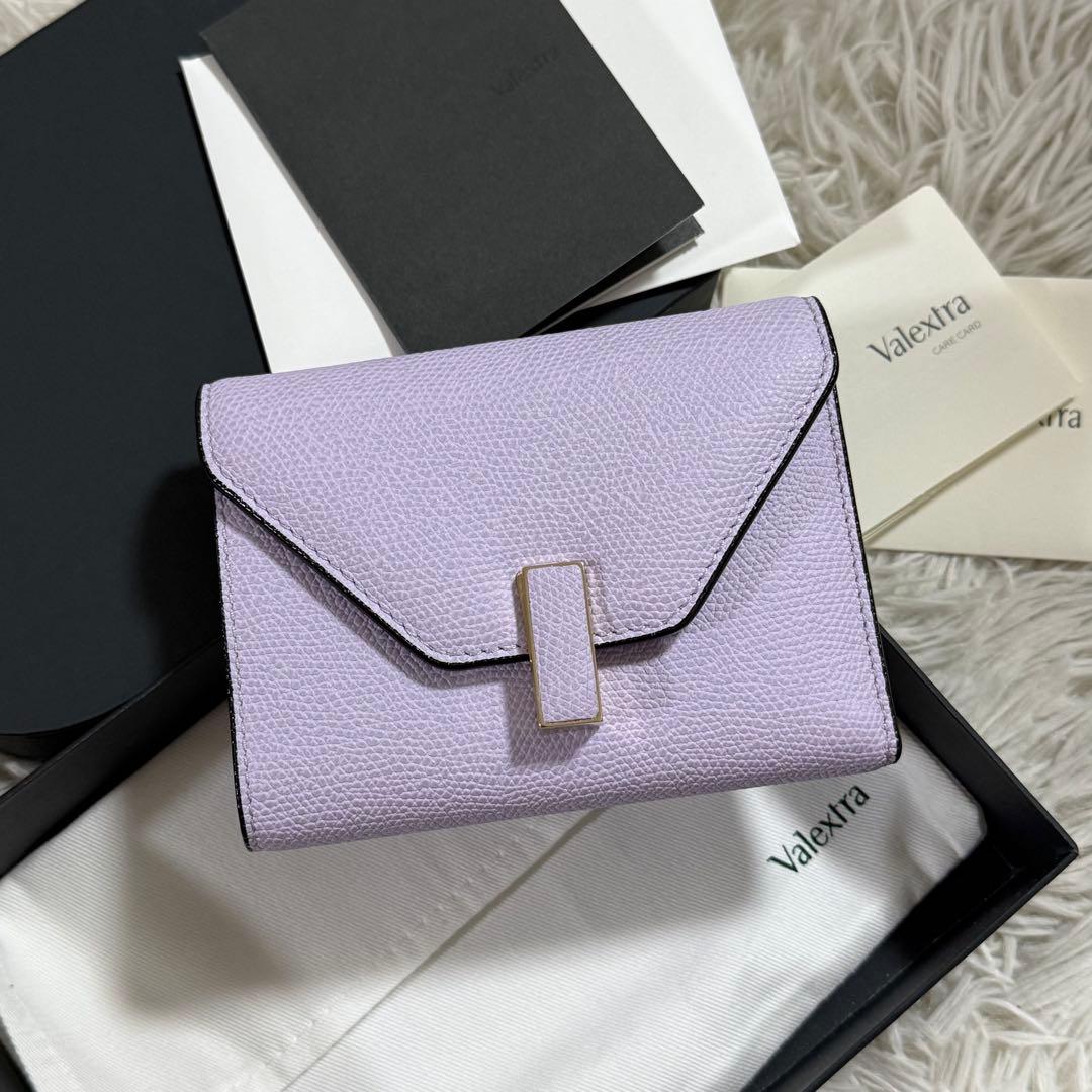 ⭐️新品未使用⭐️　Valextra イジィデ　三つ折り財布　コンパクトウォレット