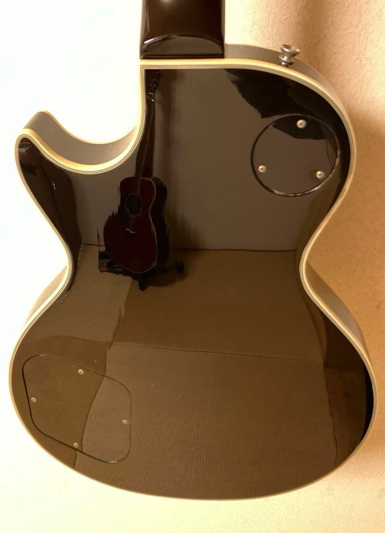 Burny レスポールカスタムタイプ ブラック×シルバー