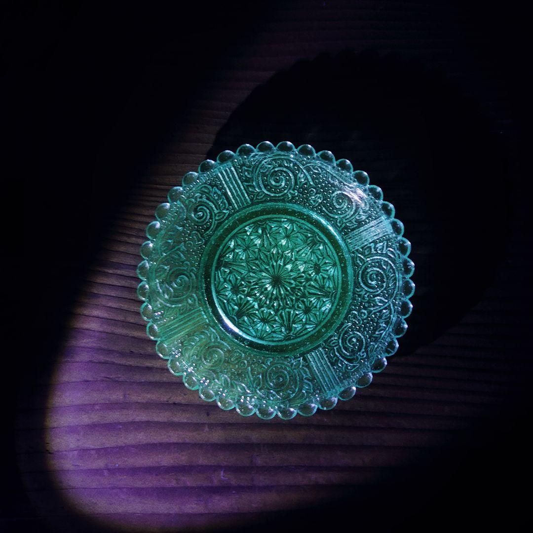 【ご成約】淡路珉平焼 ターコイズブルー 陽刻 花文様 7寸皿と骨董の器 おまとめ