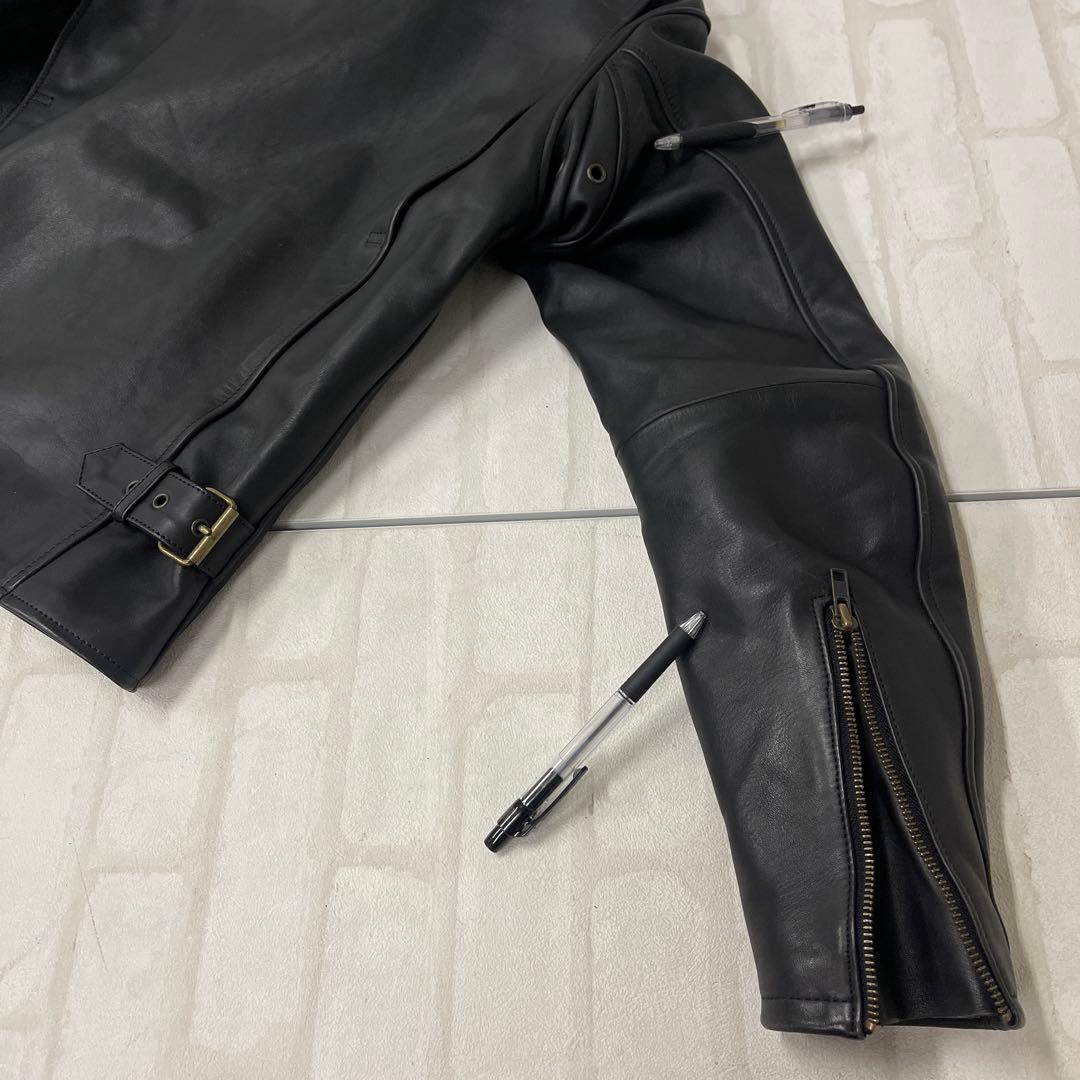 値下げ エスギア S:GEAR 牛革 レザー シングル ライダース ジャケット