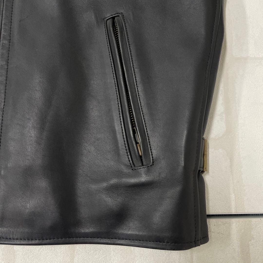 値下げ エスギア S:GEAR 牛革 レザー シングル ライダース ジャケット