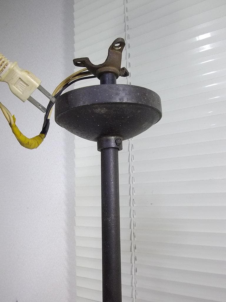 和風照明　二灯式　大正昭和レトロ　 電傘 電笠 花菱文　乳白ガラス