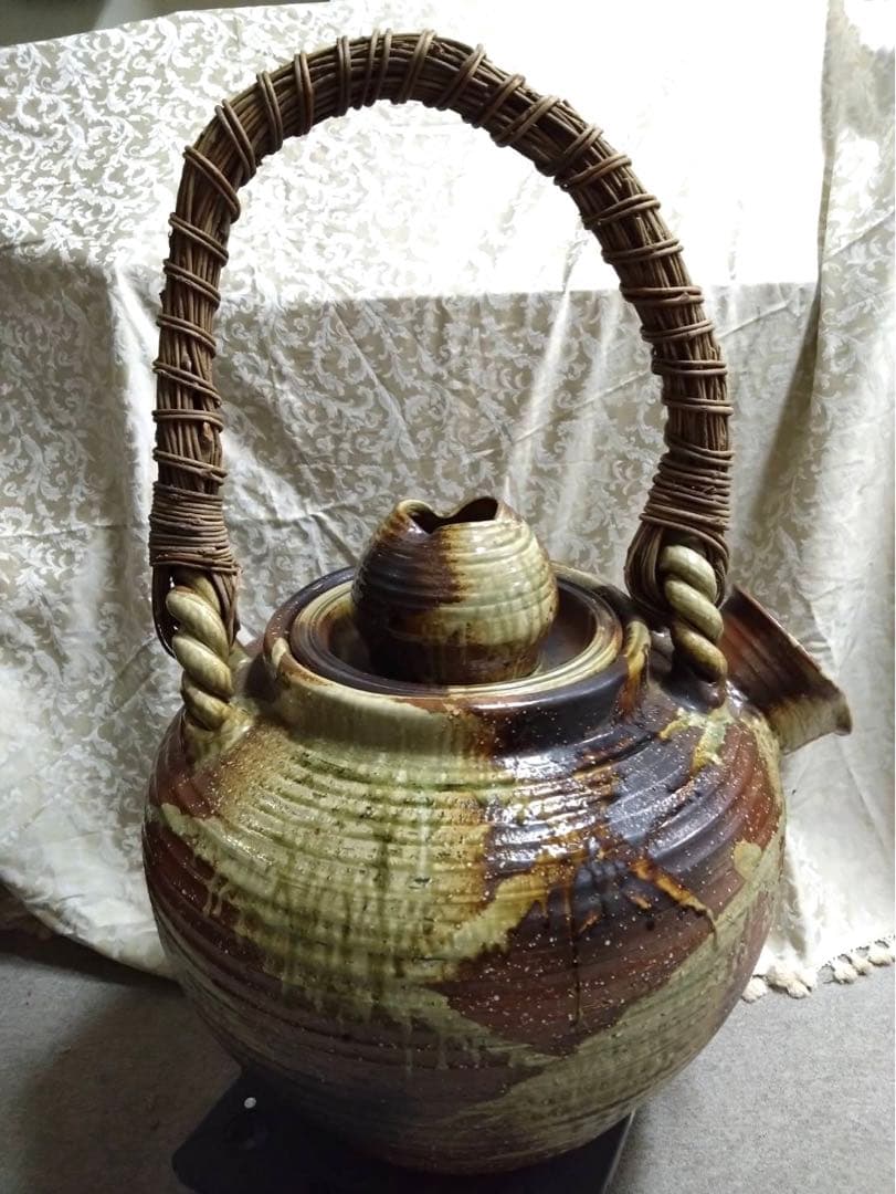 時代物 信楽焼き 特注品 特大 土瓶 インテリア 飾り