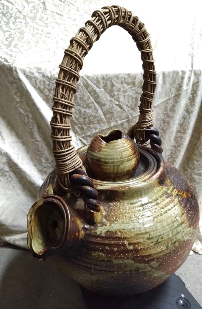 時代物 信楽焼き 特注品 特大 土瓶 インテリア 飾り