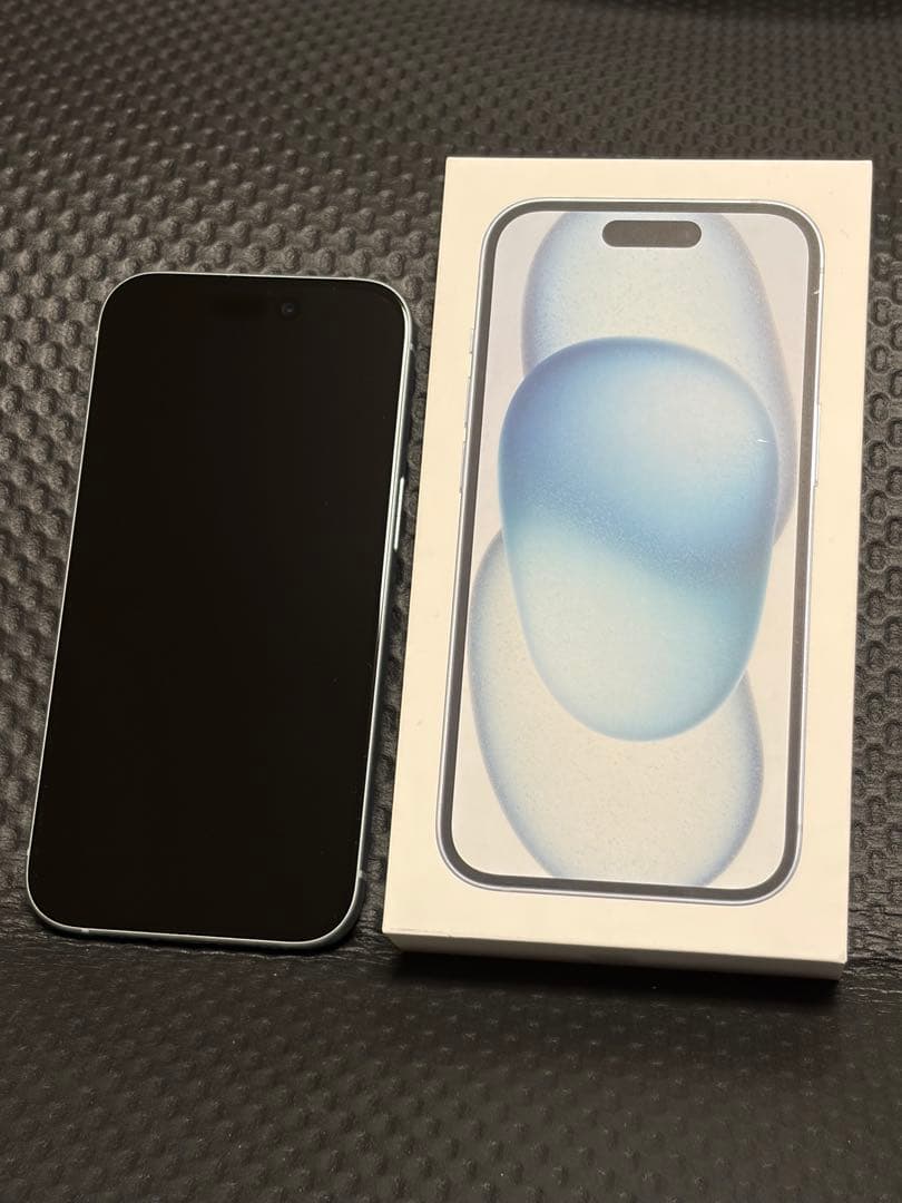 美品 最大容量86% Apple iPhone 15 ブルー 本体 128GB