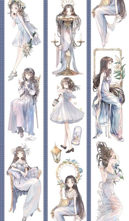 海外マステ♡銀射版〈M74〉¥530一木一横