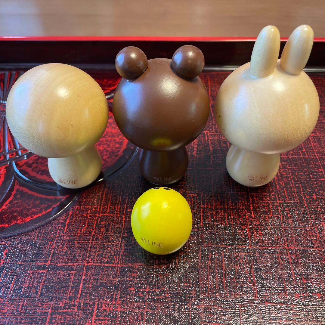 LINEフレンズ　卯三郎こけし　コニー　ブラウン　サリー　ムーン　キャラクター