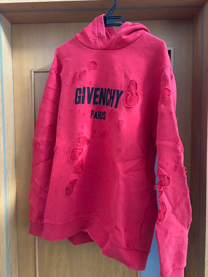 m*i様 GIVENCHY ダメージ加工 フード付きパーカー