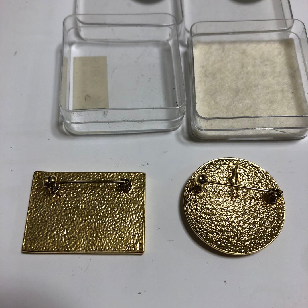 プチポワンブローチ☆2点セット