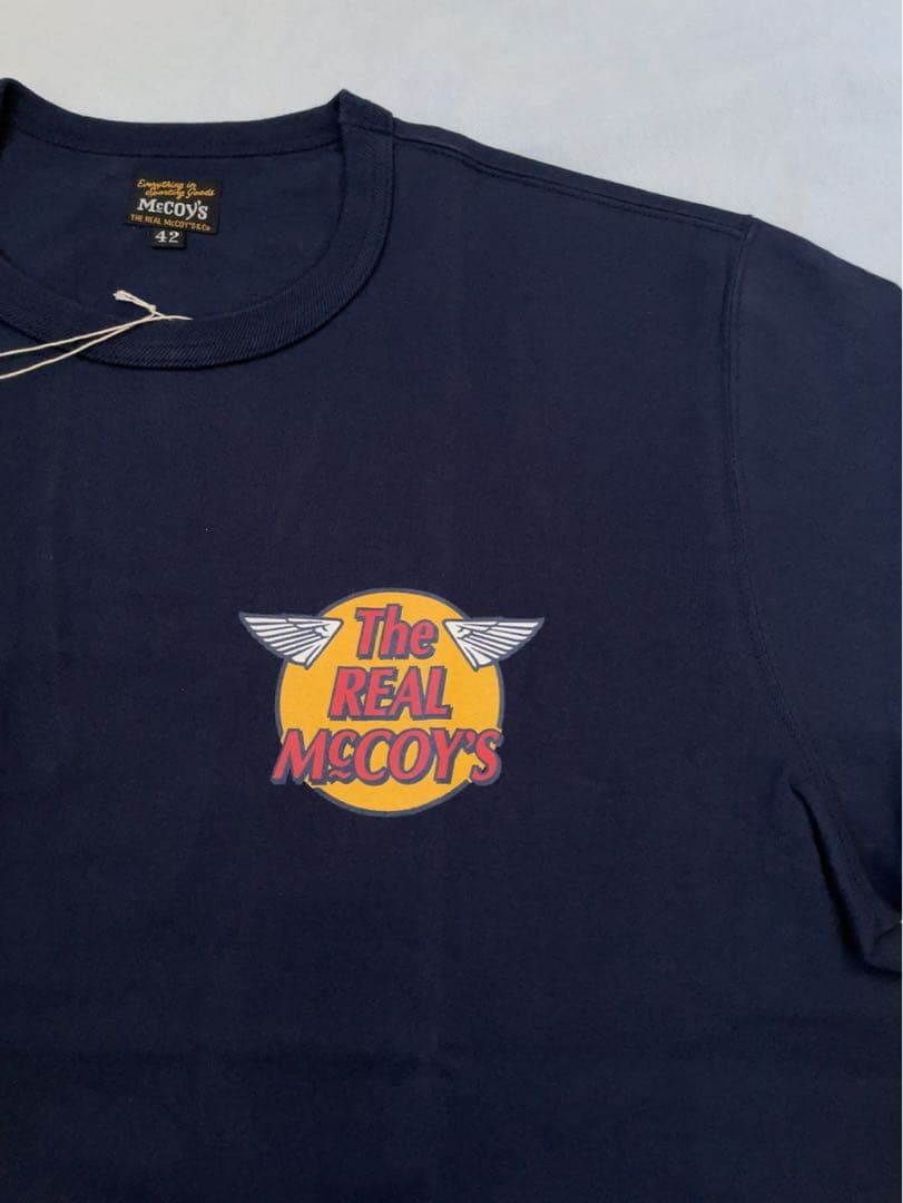 リアルマッコイズ Tシャツ ネイビー 半袖　42