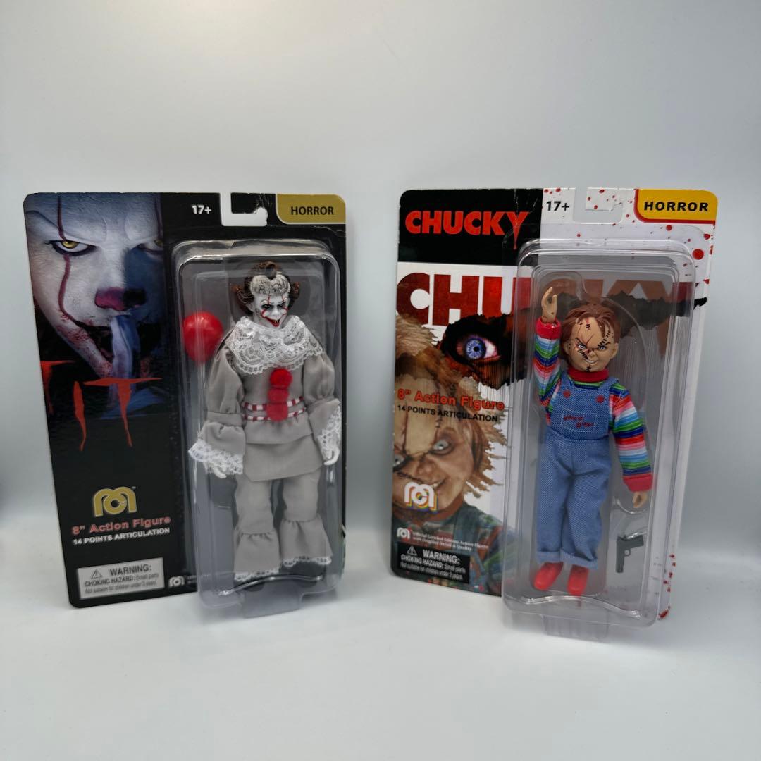 未開封ITペニーワイズとチャッキーのアクションホラーフィギュア