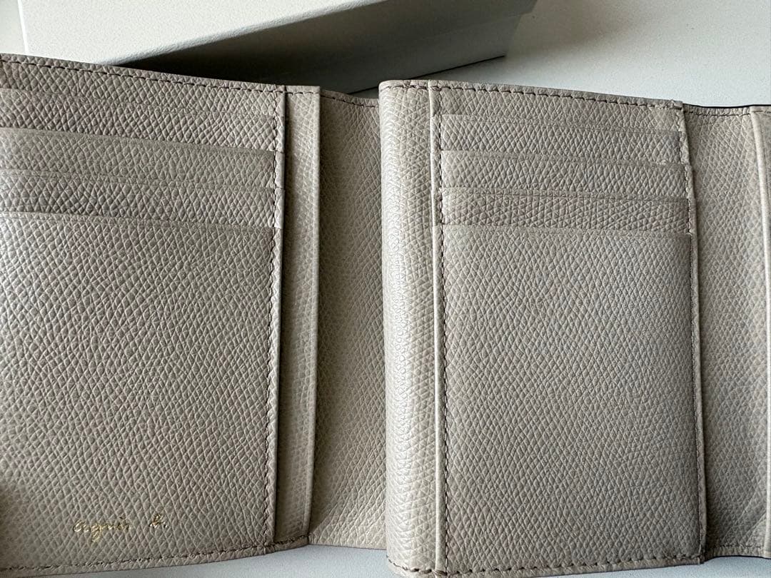 agnès b. ブラック 二つ折り財布 アニエスベー