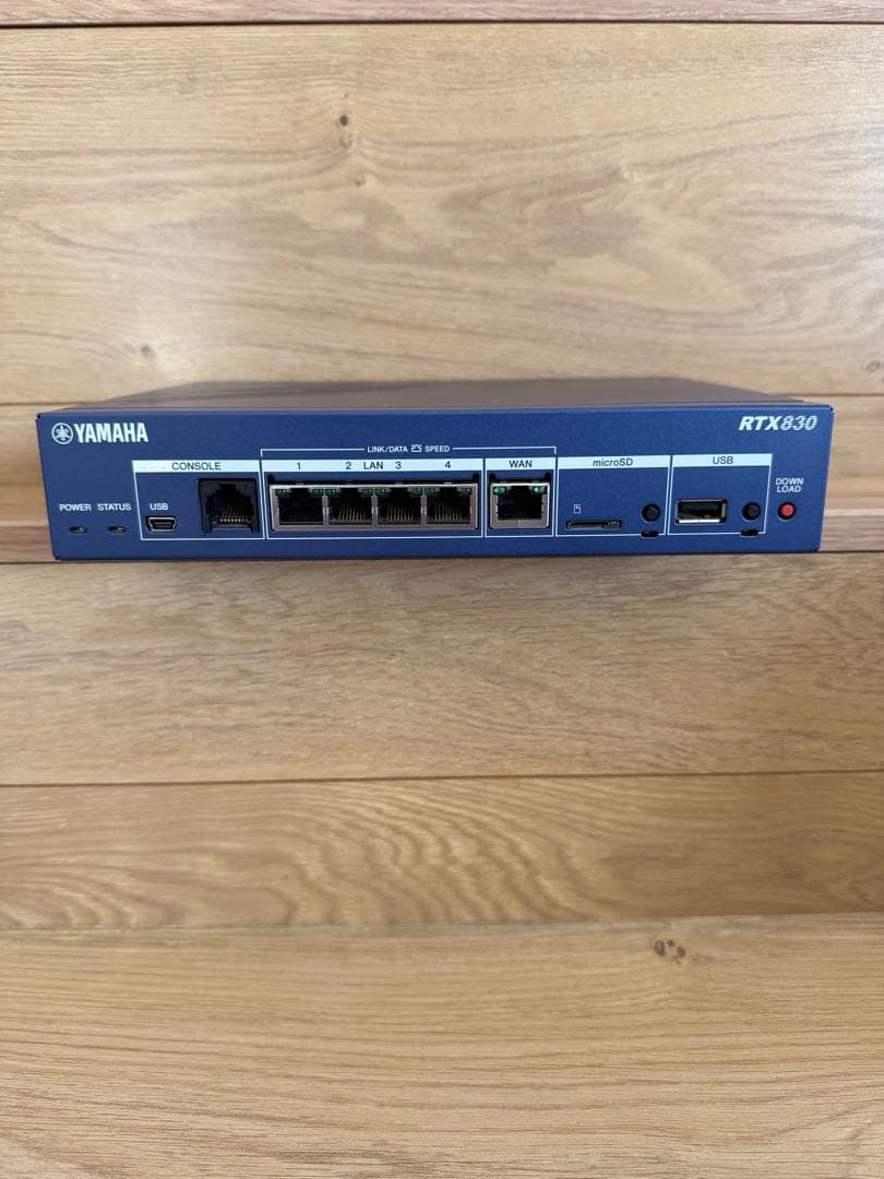 YAMAHA RTX830 ルーター（バージョン15.02.33）