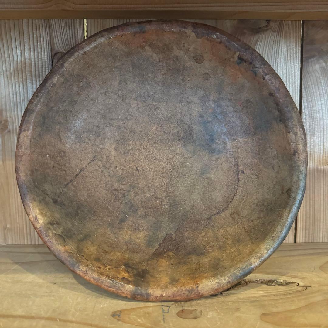 アフリカ 陶製高台鉢 素焼き ビンテージ 器 アンティーク 民藝 古道具 古物