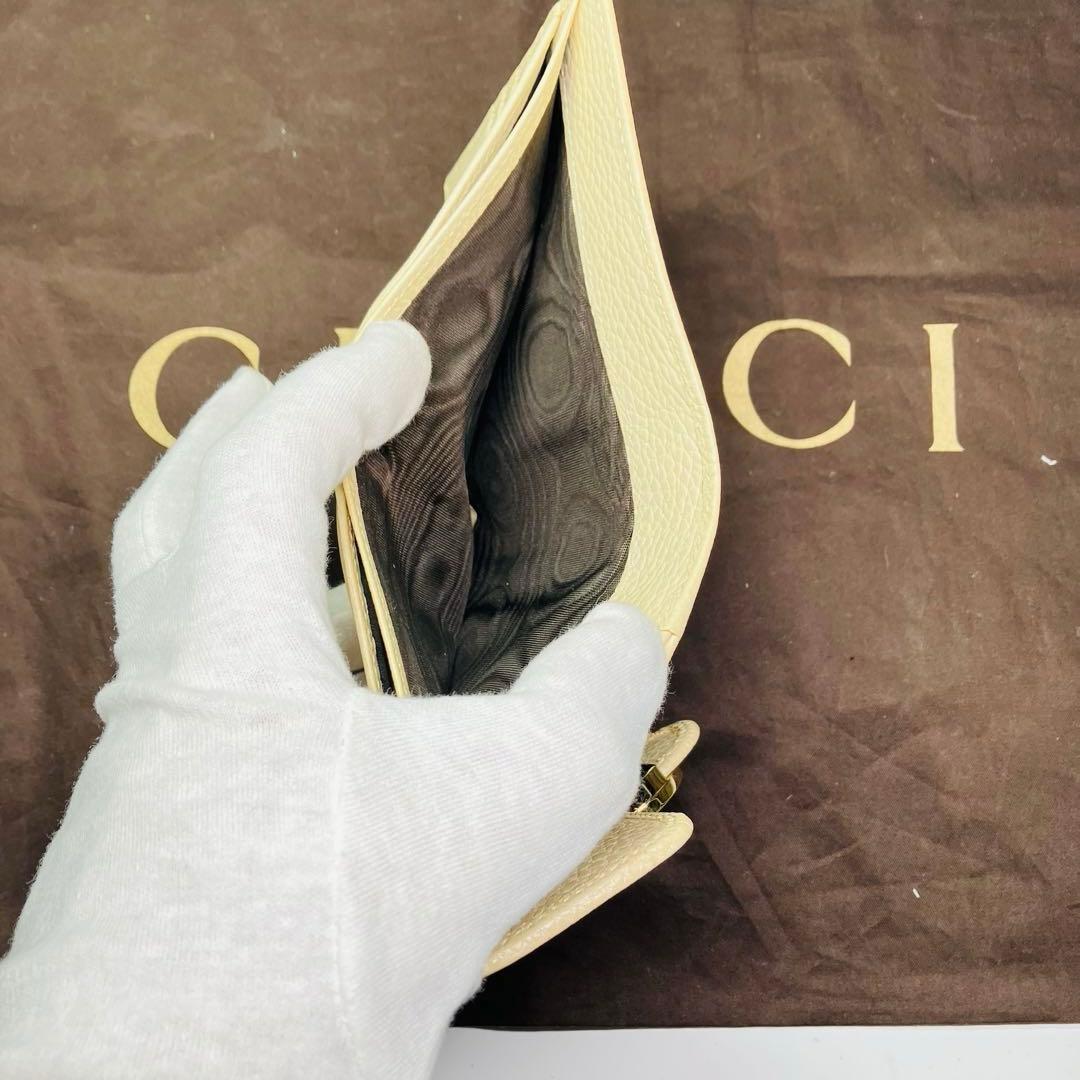 グッチ 財布 レディース GUCCI 二つ折り財布 GG金具インターロッキング