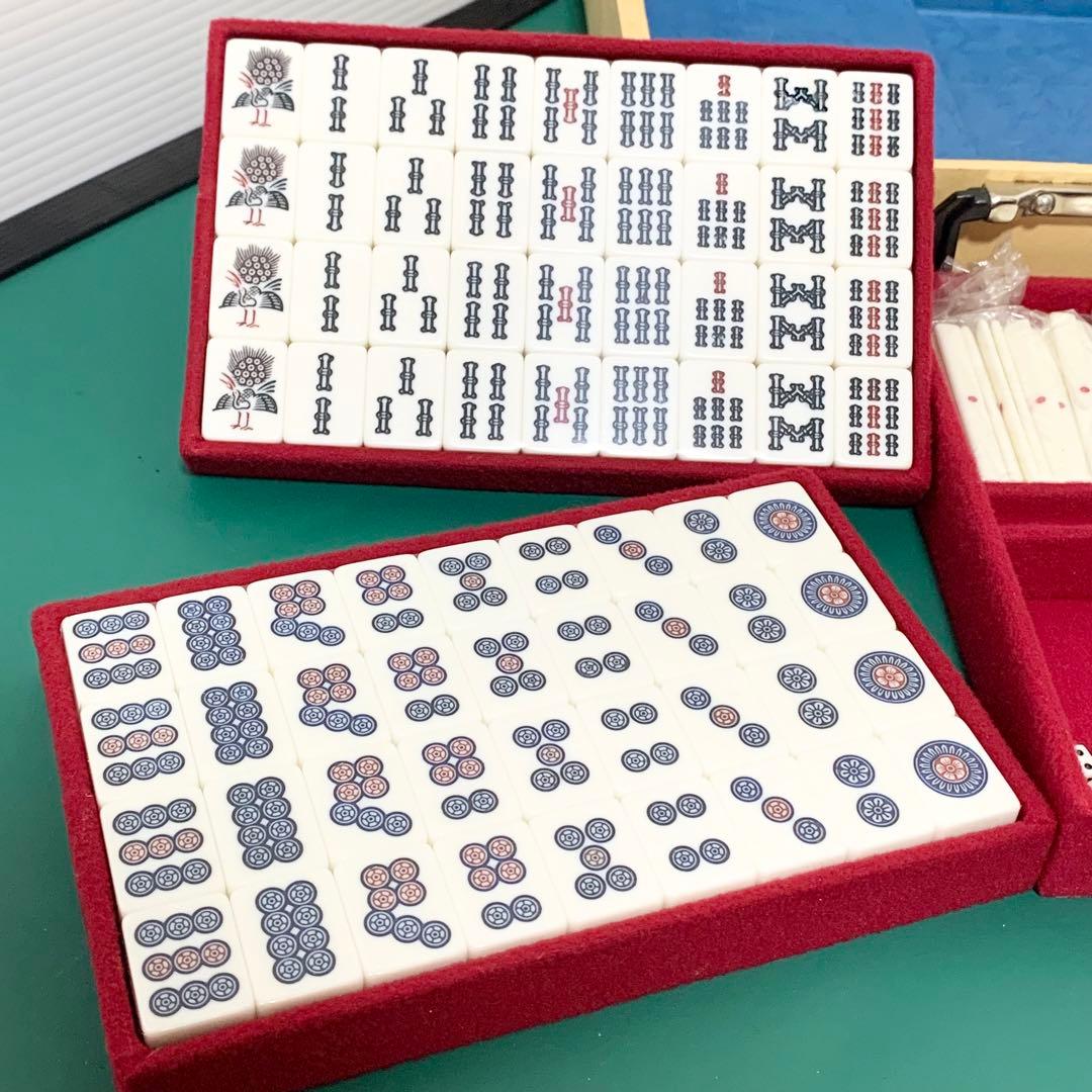 希少品 麻雀牌 昭和レトロ 高級牌 昭和年代物 背緑牌