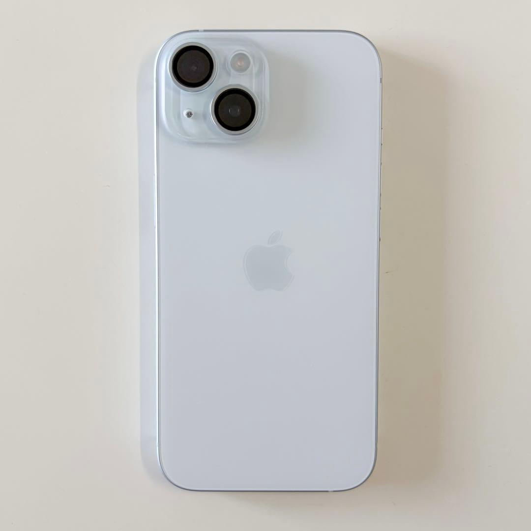 【良品】Apple iPhone 15 ブルー 本体 128G simフリー