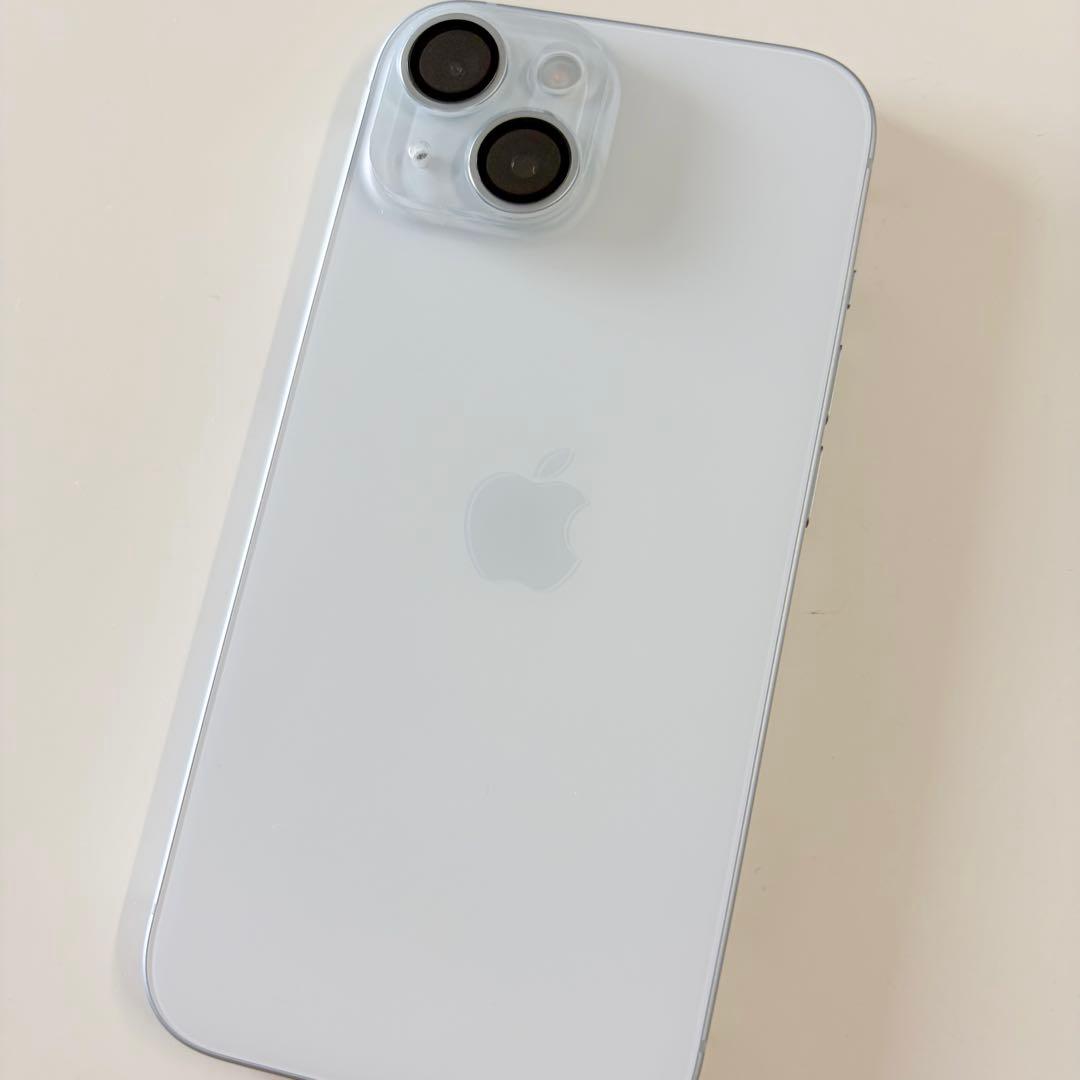 【良品】Apple iPhone 15 ブルー 本体 128G simフリー
