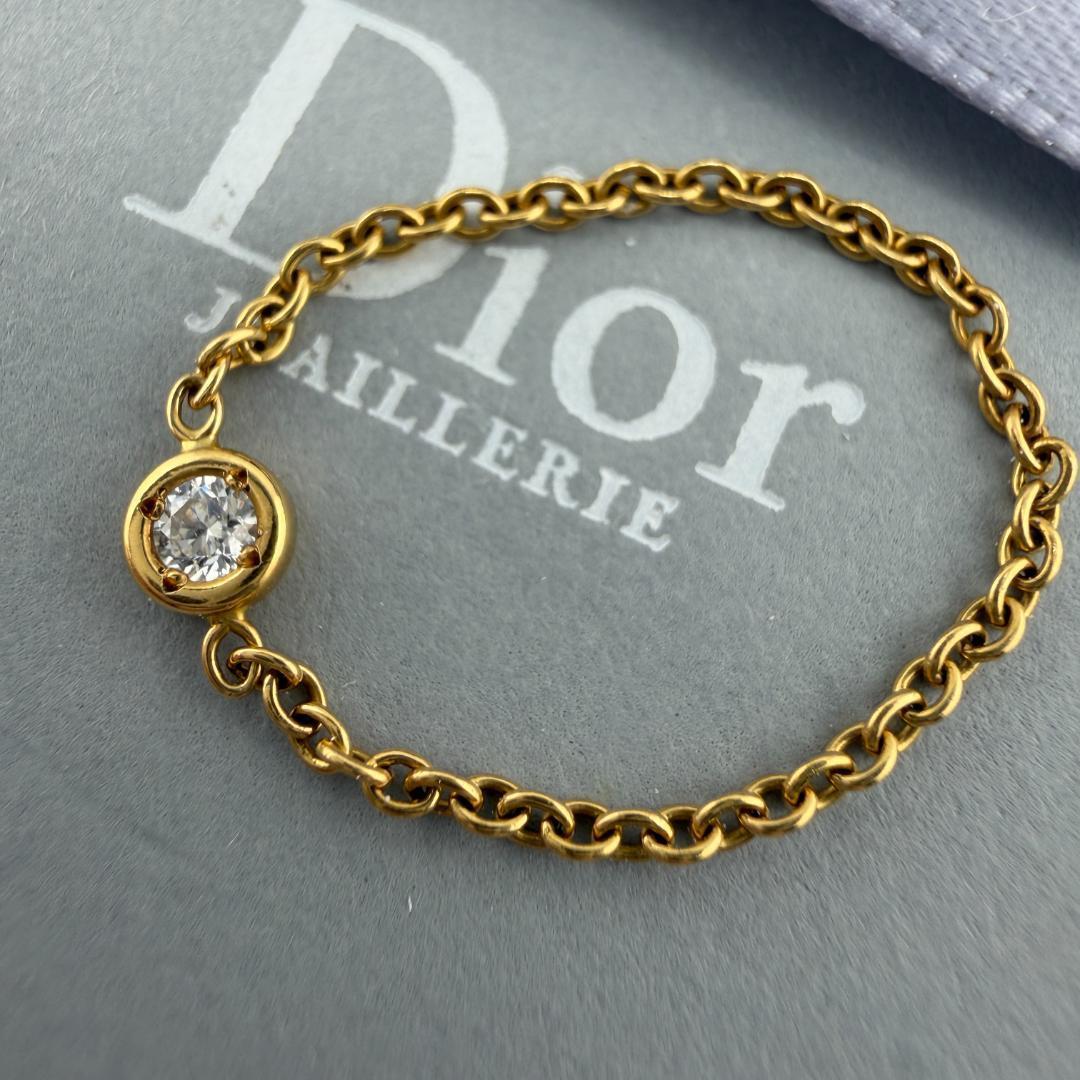 ✨希少✨ Christian Dior ディオール ミミウィ ダイヤ リング　金