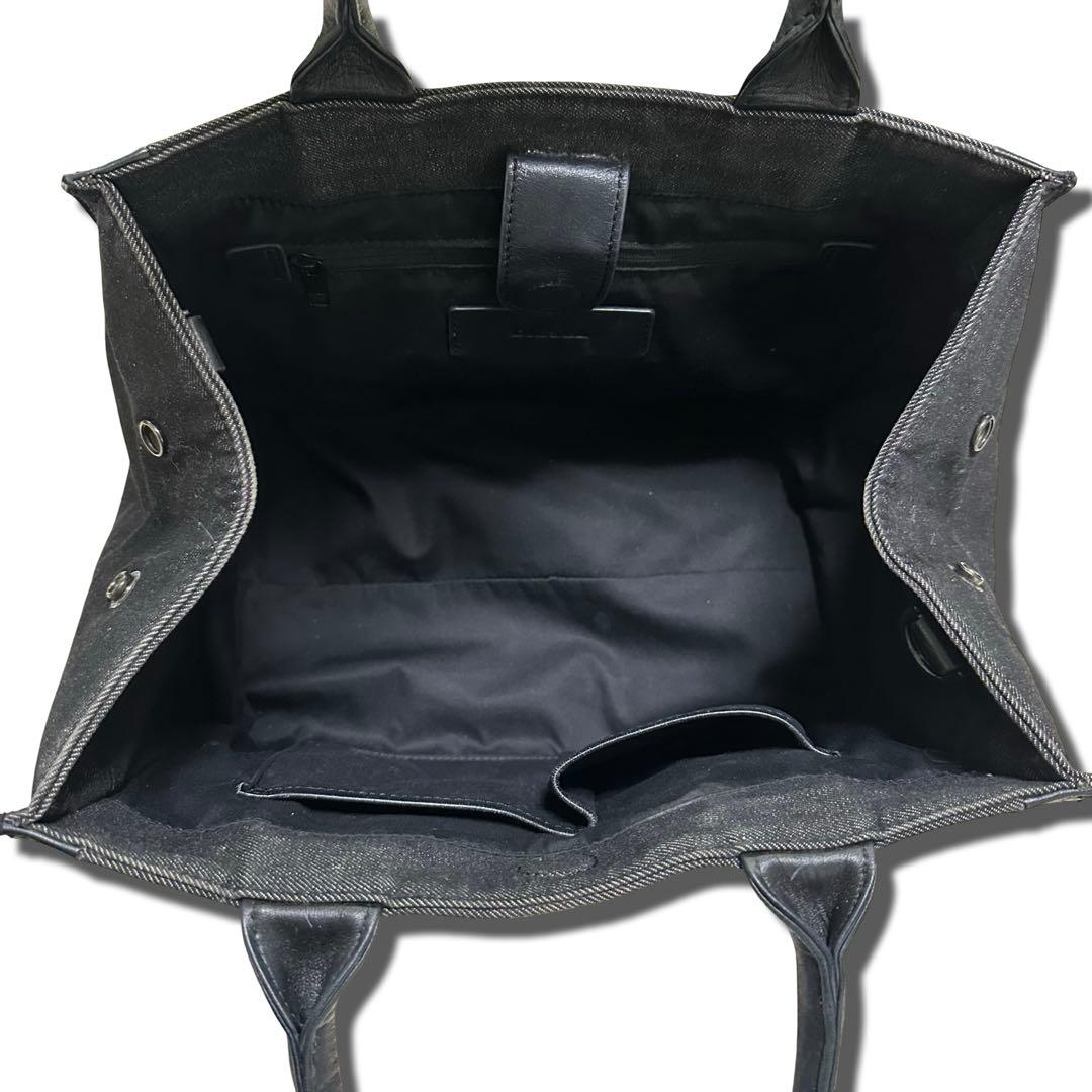 美品DIESEL デニムレザートートバッグ