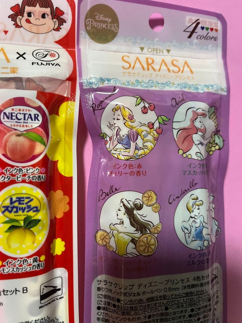 サラサ　sarasa   不二家　ペコちゃん　ディズニー　ボールペン　限定