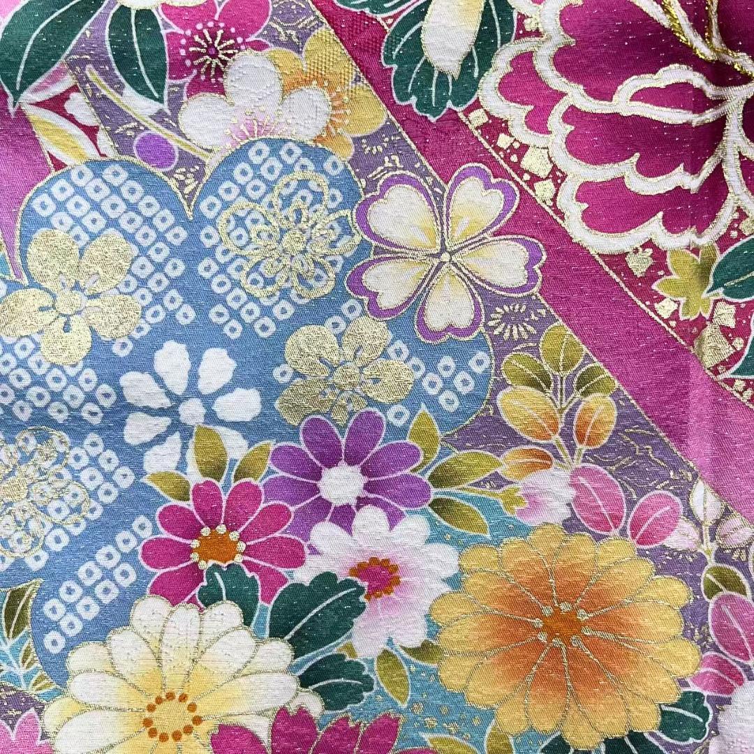 ≪早い者勝ち≫【お得品】 振袖セット 成人式 正絹 花柄 赤 S46 ●