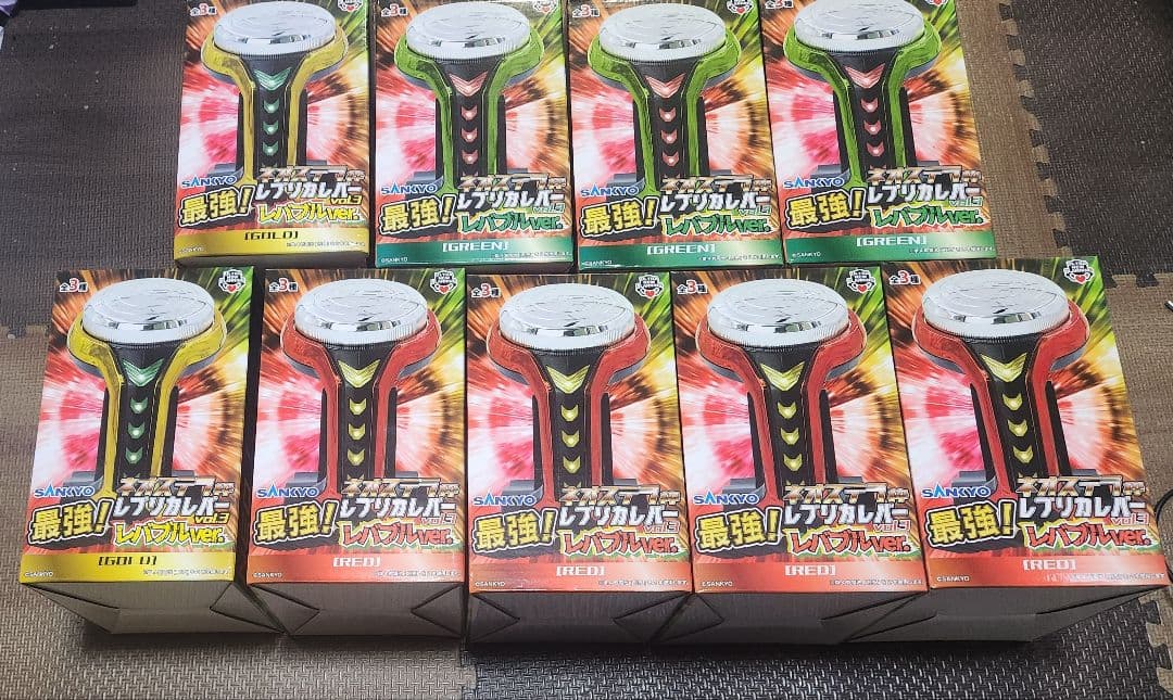 SANKYO、サミーレプリカレバー５種プッシュボタン２種クレイジーギア 計４9個