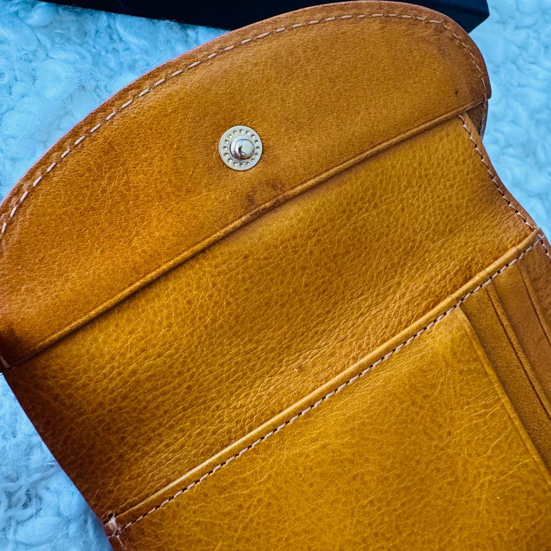 Dakota ダコタ 小銭入れ付き 三つ折り財布 財布 カッシーニ マスタード